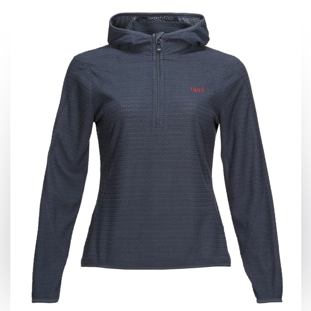 Lippi Jacaranda Nano 1/4 Zip Hoodie women’s XL Navy Recycled Fleece Ski